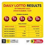 daily lottery result